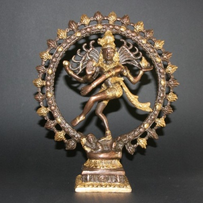 Shiva dansend, brons messing 27cm